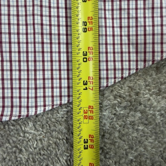 Brooks Brothers Regent Button Down Shirt Mens Large Red Red Plaid Long Sleeve - Picture 5 of 8